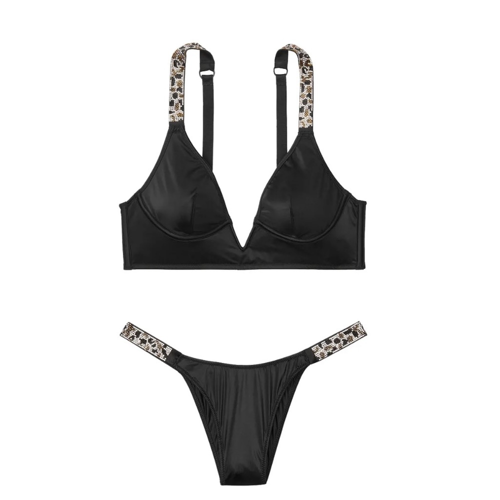Victoria’s Secret V-wire Rhinestone Bralette Set